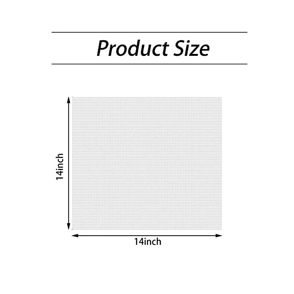 JKDHJK 10 Pièces 14 "x 14" Doublure En Silicone Antiadhésive Feuille De Déshydrateur Alimentaire Maille En Silicone Réutilisa