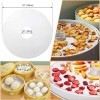 Lot de 8 tapis de déshydrateur en silicone rond anti-adhésif pour déshydrateur alimentaire réutilisable rond en silicone tapi