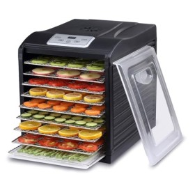 Déshydrateur Alimentaire BioChef Arizona Sol 9 Plateaux - Affichage numérique, Minuteur, Plateaux en acier inoxydable et amov