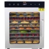 VEVOR Déshydrateur Alimentaire Électrique 10 Plateaux Inox 800 W Déshydrateur de Fruits et Légumes Température Réglable 30-90