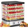 COOCHEER Déshydrateur alimentaire 8 Plateaux, Déshydrateur pour Légume Fruit Viande, Réglages de Température avec bouton rota