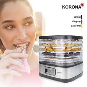 Korona 57011 Déshydrateur automatique avec forme de barre de céréales | 5 niveaux | Sèche les fruits, la viande, le poisson, 