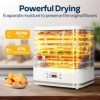 VIVOHOME Déshydrateur électrique à 8 plateaux alimentaires, machine à hydrater 400 W avec minuterie numérique de 72 H et cont