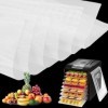 Lot de 6 Feuilles de Déshydrateur de Silicone,35,6×35,6cm Tapis Déshydratant Antiadhésif pour Fruits,Sans BPA,Feuilles de Dés