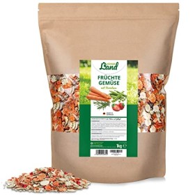 HÜHNER Land Aliments pour Poulet Fruits et Légumes aux Herbes Menu 1kg I Flocons de Légumes pour Poulets, Aliments pour Volai