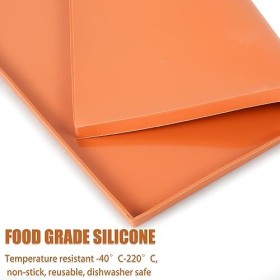 Lot de 4 tapis de déshydratation en silicone avec bord anti-adhésif - Multifonctions - Grattoir en silicone pour la fabricati