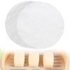 DHER RéUtilisable Tapis Vapeur Vapeur Maille Pad Tapis Lot De 10 Tampons Vapeur Ronds En Silicone,DiamèTre 28Cm AntiadhéSifs,