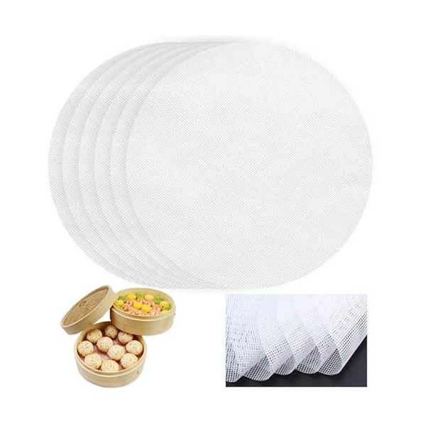 WENRERO 6 Pièces Feuilles de Déshydrateur de Silicone Tapis Déshydrateur Ronde Fruits Tapis Déshydrateur Antiadhésifs Tapis d
