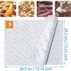 Aieraczy 6 Pièces 38 * 28cm Antiadhésif Feuille en Maille, Feuille pour Déshydrateur, Tapis de Déshydratation, Feuille Silico