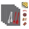 Lot de 4 plateaux déshydratants en silicone pour fruits avec grattoir en silicone, brosses, clips compatibles avec Cosori CP2