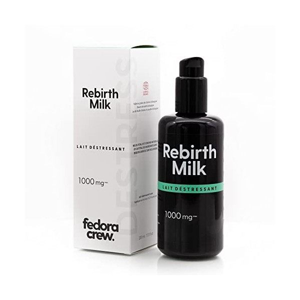 Fedora Crew • Rebirth Milk • Lait Biologique Corporel • Issue du Chanvre Naturel • Apaisante • Antioxydant • Fabriqué en Fran