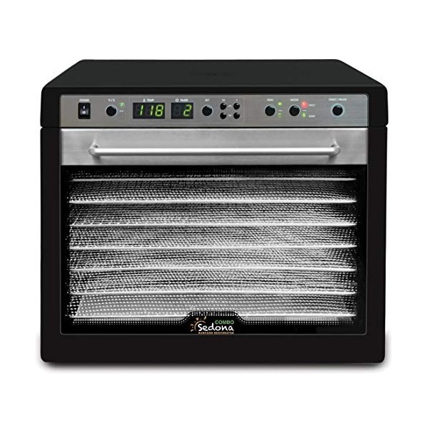 Tribest Déshydrateur Sedona Combo Plateaux Inox, Noir
