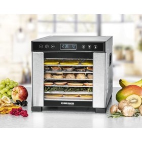 ROMMELSBACHER Déshydrateur automatique DA 650, surface de séchage 0,5 m², avec 7 plateaux de déshydratation en acier inoxydab