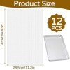 Lot de 12 feuilles de déshydrateur en silicone - 28,5 x 38,5 cm - Film de déshydratation carré pour déshydrateur automatique 