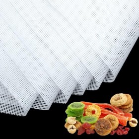 Feuilles Déshydrateur en Silicone, 8 Pièces Antiadhésif Feuille en Maille, Tapis de Déshydratation de Séchoir à Fruits Alimen