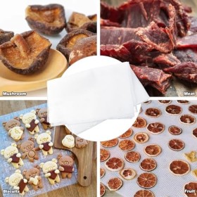 5 Pièces Feuilles Déshydrateur en Silicone, Antiadhésif Feuille en Maille, Planche de Déshydratation Réutilisable, Tapis de C