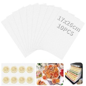 TXXATX Feuilles de Déshydrateur en Silicone 17x26 cm Tapis de Déshydrateur 10 Pièces Feuilles de Déshydrateur Antiadhésifs Dé