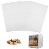 10 Pièces Feuilles de Déshydrateur Carrées en Silicone, 27X16 cm Feuille pour Déshydrateur, Réutilisables Tapis de Déshydrate