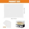 10 Feuilles de Déshydrateur de Silicone, Antiadhésif Réutilisable Feuilles de Déshydrateur de Fruits, 38 ×28 cm, Sans BPA, Dé