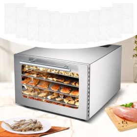 Feuilles de Déshydrateur de Silicone, Tapis Déshydratant Antiadhésif pour Fruits, Film de Séchage pour Déshydrateur, Feuilles