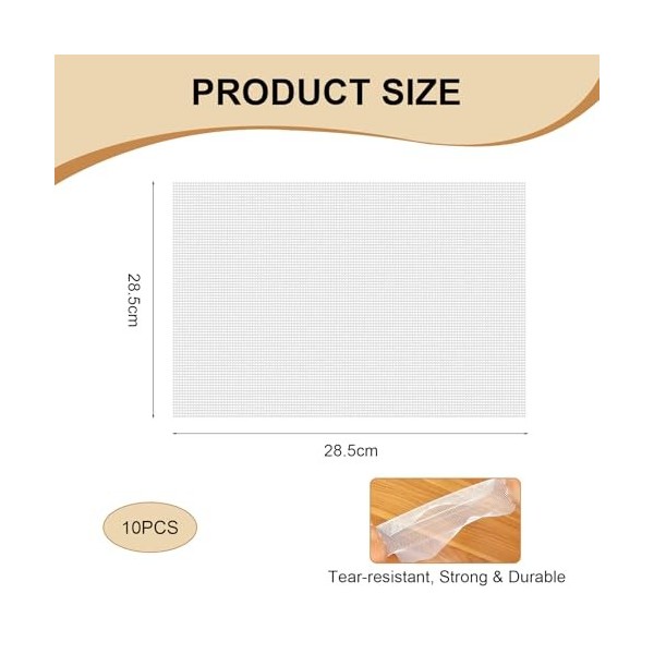 Idota Lot de 10 films de déshydratation pour déshydrateur automatique - 38,5 x 28,5 cm - Film de déshydratation anti-adhésif 