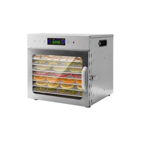 Domigard Essiccatore Alimentare Acciaio Inox, 400W Bassa energia Disidratatore 9 Vassoi in Acciaio Inox Temperatura Regolabil