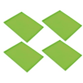 Plateaux en Cuir de Fruits pour Déshydrateur, Feuilles de Déshydrateur 4 Pièces en Silicone de qualité Alimentaire Empêchant 