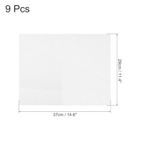 QUARKZMAN 11,4 x 14,6" Silicone Déshydrateur Feuilles, 9 pcs Antiadhésif Déshydrateur Séchage Maille Réutilisable Fruit Sécho