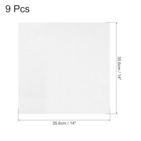 QUARKZMAN 14 x 14" Silicone Déshydrateur Feuilles, 9 pcs Antiadhésif Déshydrateur Séchage Maille Réutilisable Fruit Séchoir T