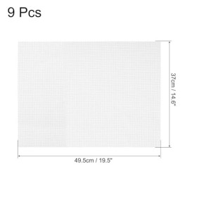 QUARKZMAN 19,5 x 14,6" Silicone Déshydrateur Feuilles, 9 pcs Antiadhésif Déshydrateur Séchage Maille Réutilisable Fruit Sécho