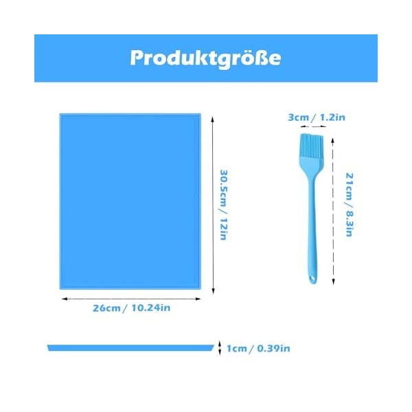 Feuilles de déshydrateur en silicone antiadhésif Peau de fruit : avec brosse en silicone Tapis de cuisson réutilisable pour d