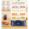 DeeprBling Déshydrateur Alimentaire, 5 Plateaux Réglables en Hauteur, Déshydrateur dAliments avec Écran Digital, Déshydrateu