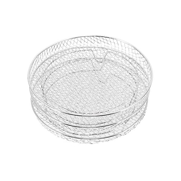 Support de Déshydrateur de Friteuse à Air Empilable en 3 Pièces en Acier Inoxydable, Supports de Déshydrateur de Friteuse à A