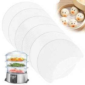 Lot de 6 déshydrateurs en silicone anti-adhésifs pour aliments, fruits, déshydrateurs de tapis, plateaux en silicone, tapis e