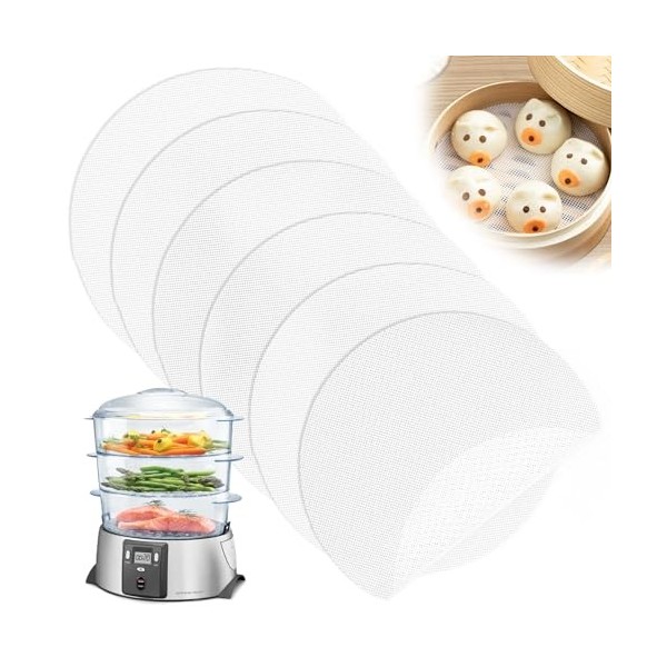 Lot de 6 déshydrateurs en silicone anti-adhésifs pour aliments, fruits, déshydrateurs de tapis, plateaux en silicone, tapis e