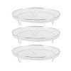 3pcs Support de Friteuse à Air, Support de Déshydratation Empilable Support de Déshydrateur Multicouche en Acier Inoxydable A