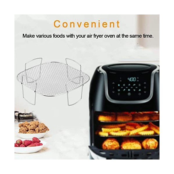 Giilayky Support DéShydrateur, Support Friteuse à Air pour Friteuse à Air, Accessoire Friteuse à Air Support de Grille-Pain d