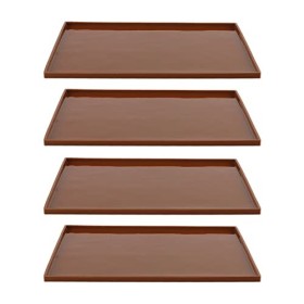 Tapis de Déshydrateur en Silicone avec Feuilles de Déshydrateur de Bord 4 Pièces Tapis de Déshydrateur en Silicone de qualité