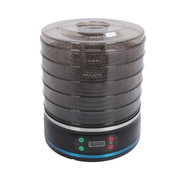 Luqeeg Machine de Déshydrateur Alimentaire à 5 Plateaux pour Sécher Les Champignons de Viandes Séchées de Bœuf, Conception Mu