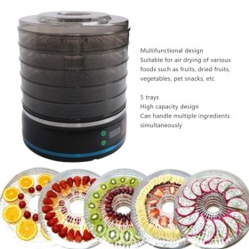 Luqeeg Machine de Déshydrateur Alimentaire à 5 Plateaux pour Sécher Les Champignons de Viandes Séchées de Bœuf, Conception Mu