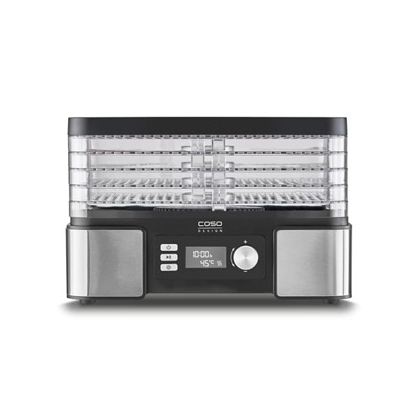 Caso DH 450 Déshydrateur automatique pour sécher et conserver des fruits, légumes, herbes, etc. Température réglable individu