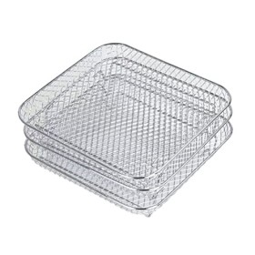 Support de Friteuse à Air Compatible avec Foodi 8L, Support de Déshydrateur Empilable en Acier Inoxydable, Accessoires de Fri