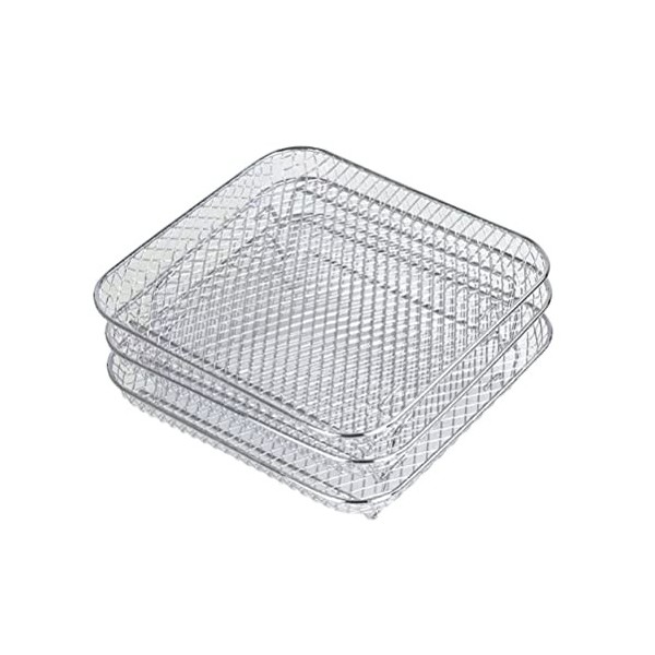 Support de Friteuse à Air Compatible avec Foodi 8L, Support de Déshydrateur Empilable en Acier Inoxydable, Accessoires de Fri