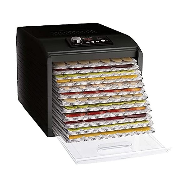 Déshydrateur Alimentaire avec 5 Programmes Automatiques, 500 W, Noir