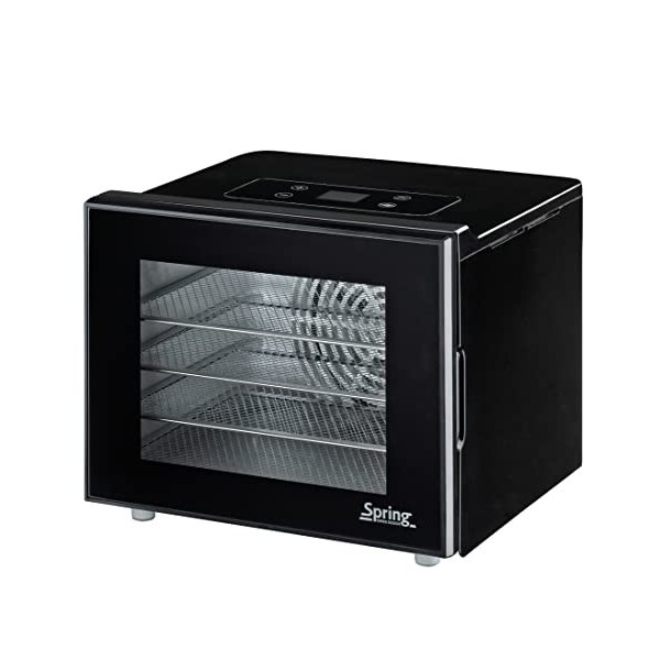 Spring Déshydratation BASIC | Réglage précis de la température de 35 °C à 75 °C | Réglage de lheure 1 à 24 heures | 4 grille