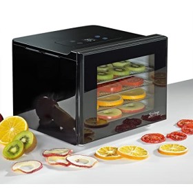 Spring Déshydratation BASIC | Réglage précis de la température de 35 °C à 75 °C | Réglage de lheure 1 à 24 heures | 4 grille