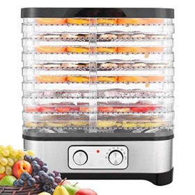 Meykey Déshydrateur automatique avec régulateur de température, déshydrateur pour aliments, viande, fruits, légumes, déshydra