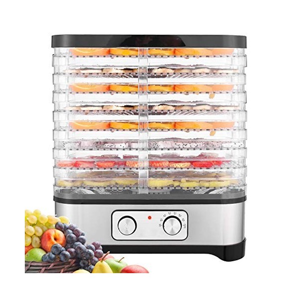 Meykey Déshydrateur automatique avec régulateur de température, déshydrateur pour aliments, viande, fruits, légumes, déshydra