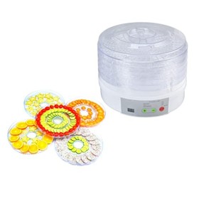 Shanrya Déshydrateur Alimentaire, séchoir à Fruits 350 W Facile à Nettoyer 8 Plateaux Passe au Lave-Vaisselle pour légumes