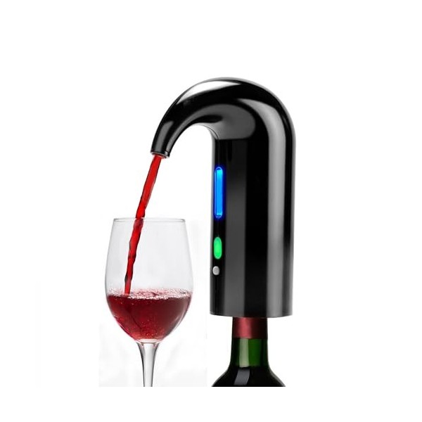 Aérateur de vin électrique, carafe à vin électrique et verseur à décanteur de vin à une touche pour rouge et blanc, aérateur 